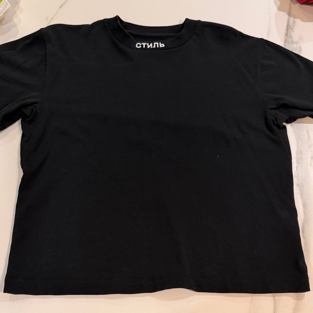 Heron Preston Black Graphic T-Shirt